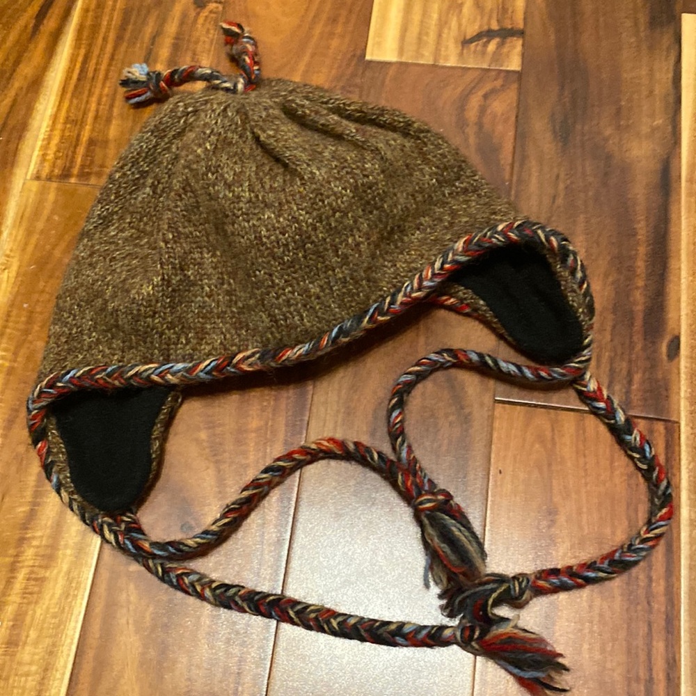 Boy’s Youth Fleece Lined 100% Wool Simons Hat with Ear Covers